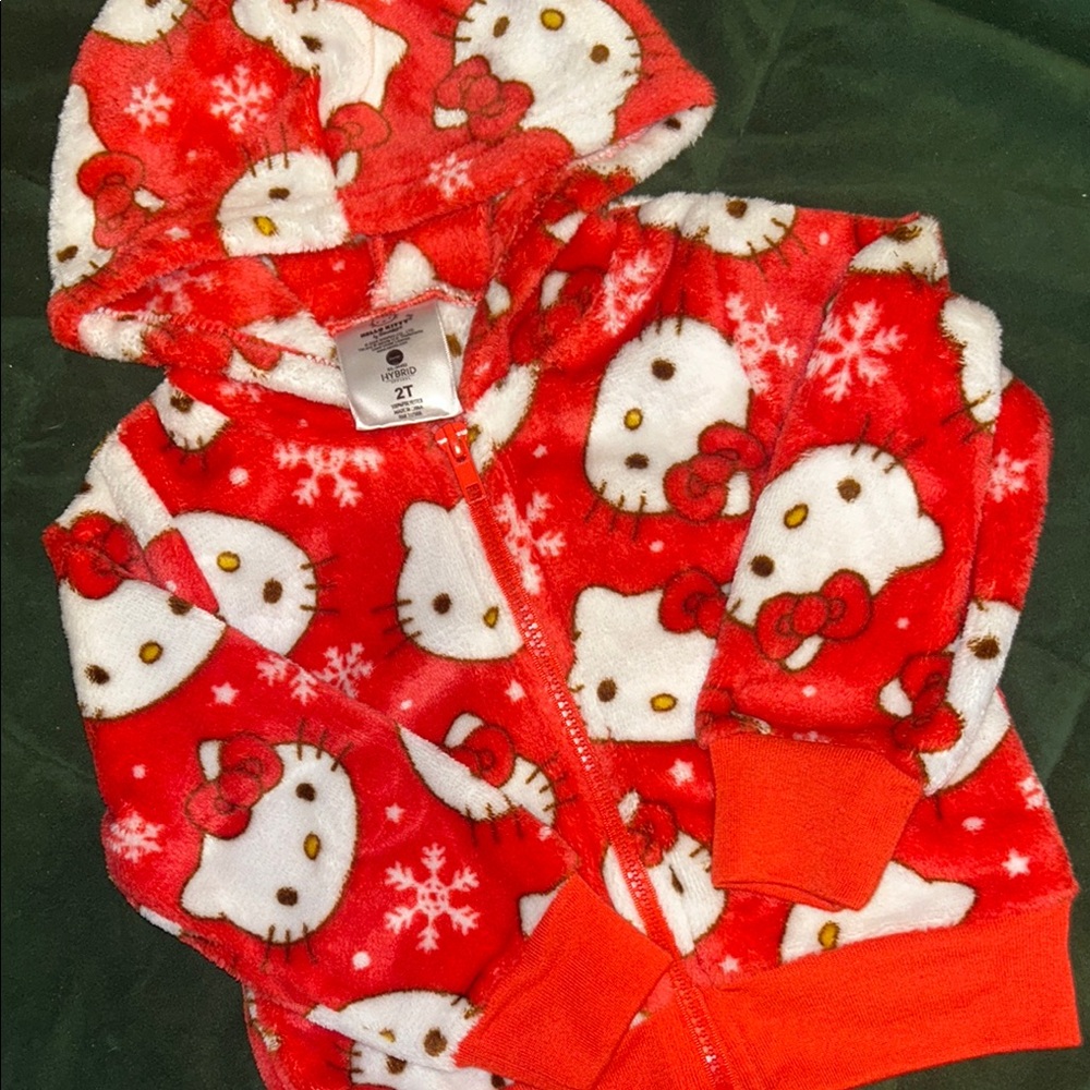 Hello Kitty Red and White Fleece Jacket